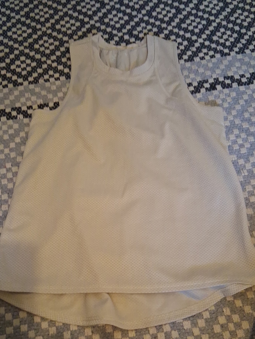 Xersion Cream Textured Tank Top